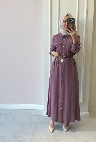 31016 Şeyda Gömlek Elbise