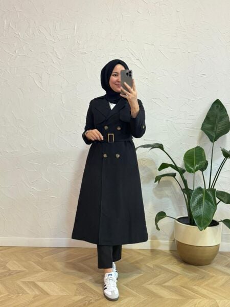 Kadın Nihle 7615 Klasik Trençkot