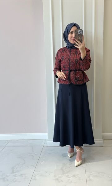 32447 Etnik Desen Ceket