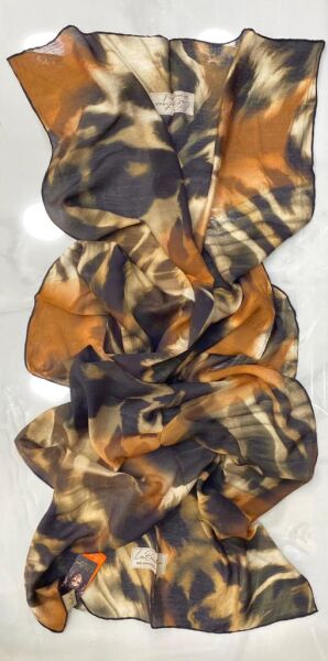 Kadın  LB1550 Güz Serinliği Leopar Şal