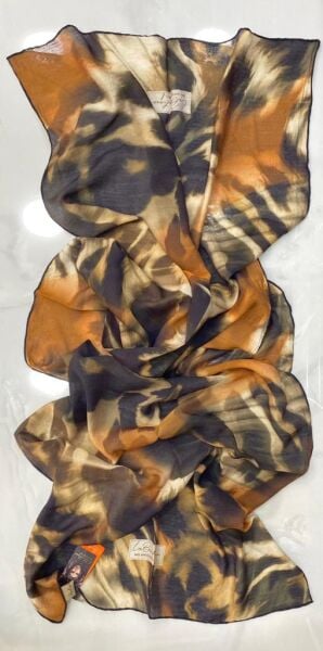 Kadın  LB1550 Güz Serinliği Leopar Şal