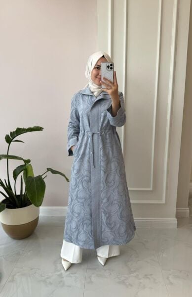 Kadın 1539 Kabartmalı Simli Kap