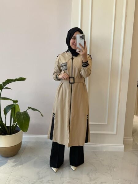 Kadın 17816 Ribanalı Fermuarlı Giyçık