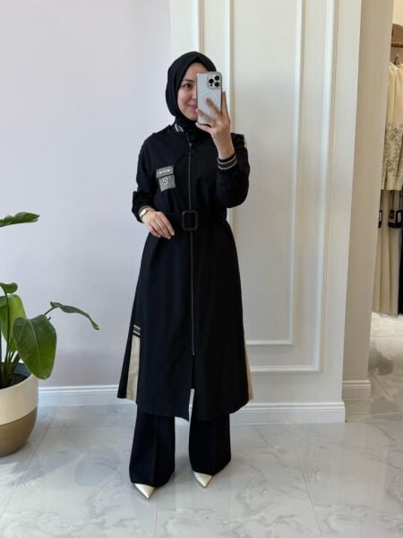 Kadın 17816 Ribanalı Fermuarlı Giyçık