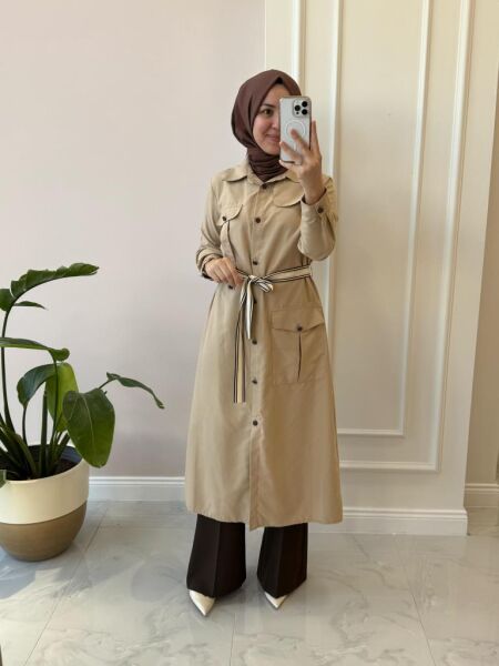 Kadın 17790 Düğmeli Giyçık Kap