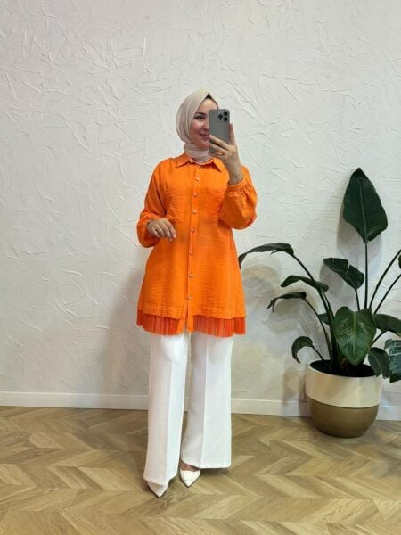 Kadın 2960 Eteği Tüllü Tunik