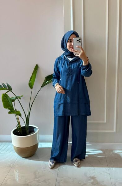 Kadın 6540-3 Tensel İkili Kot Takım