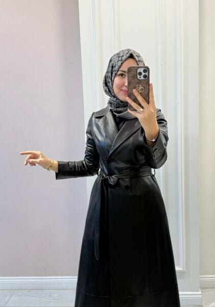 Kadın 2629031 Deri Pardesü