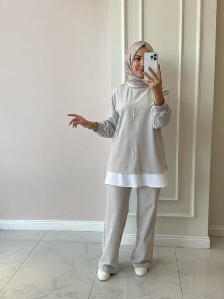 Kadın 31203 Önü İncili Takım