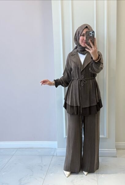 6554 Lady Fırfırlı Takım