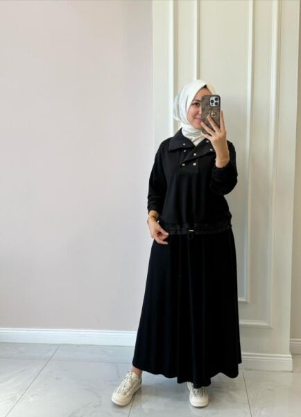 Kadın 31197 Paraşüt Etekli Takım