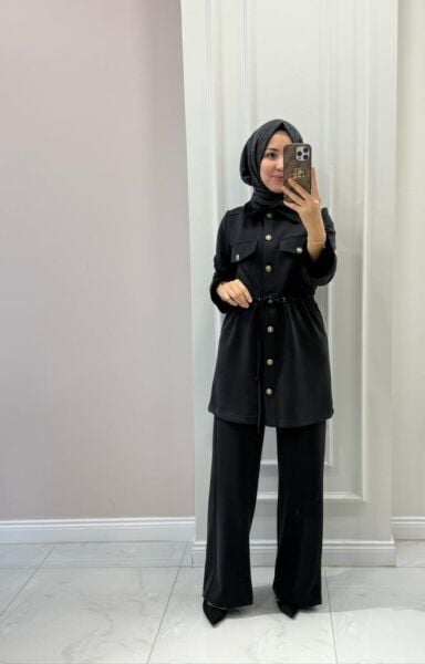 Kadın 31222 Kürk Detaylı Oysho Takım