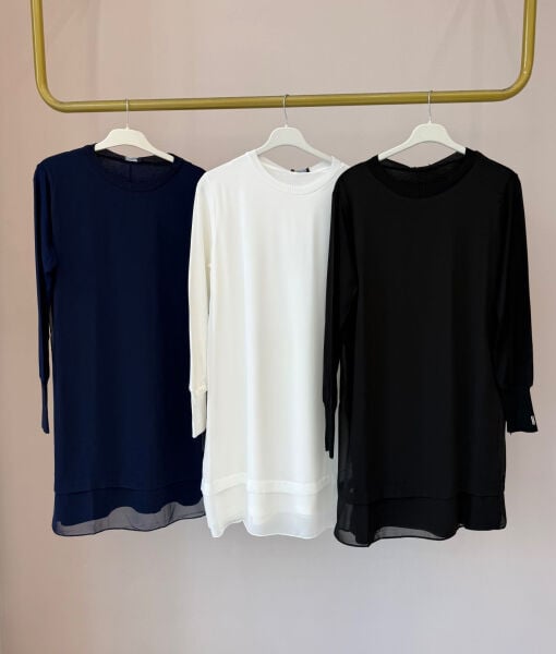 875 Ribanalı Önü Şifon Tunik