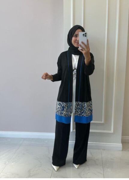 Kadın 2317375 Leopar Detaylı Üçlü Takım