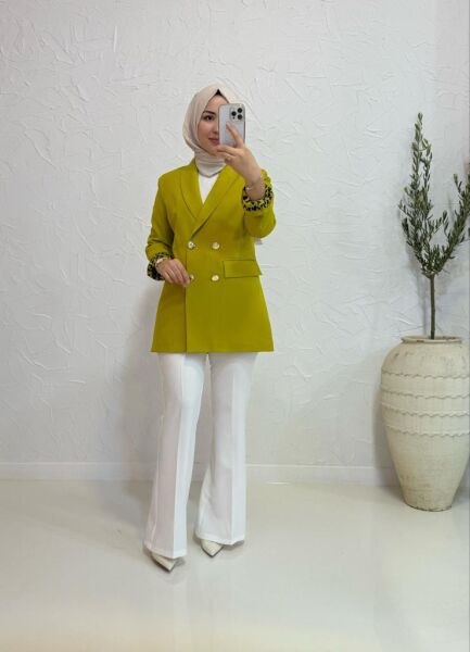 Kadın 1156 Leoparlı Kısa Ceket