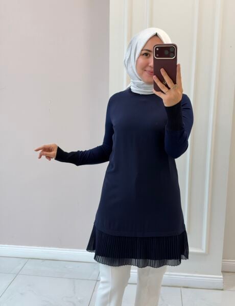 877 Piliseli Önü Şifon Tunik