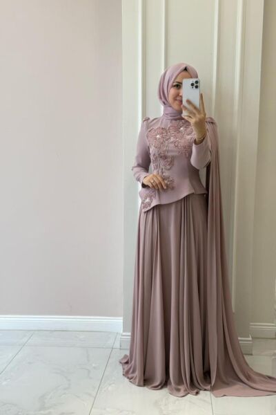 Kadın 4478 Rose Abiye