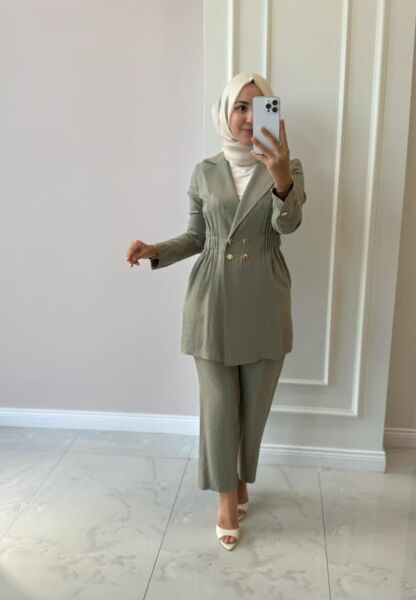 Kadın 2517114 Çıtçıt Düğmeli Takım