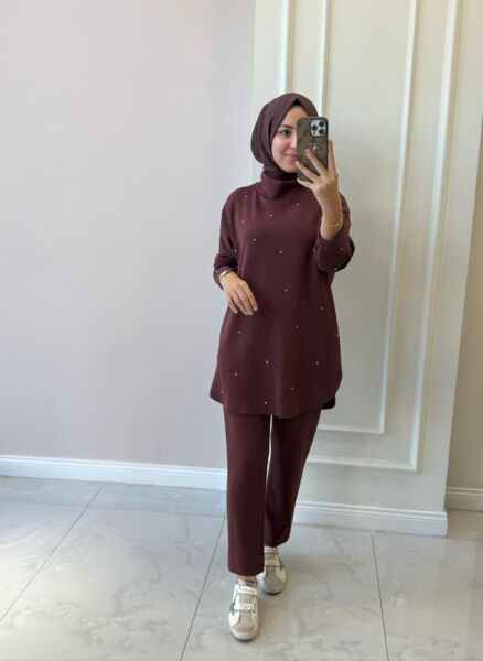 Kadın 30989 Taşlı Takım