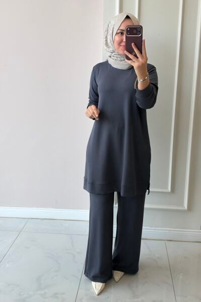 015 Basic Pantolonlu Takım
