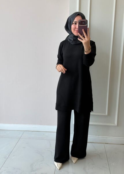 015 Basic Pantolonlu Takım