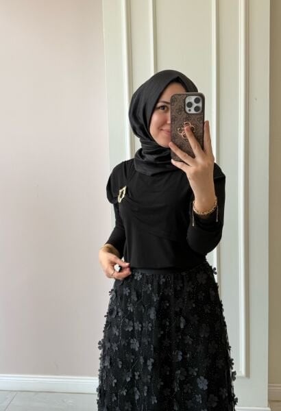 10229 Çiçekli Etekli Takım