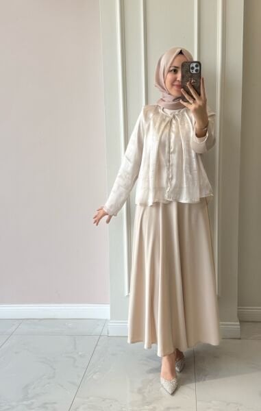 8621 Melis Üçlü Etekli Takım