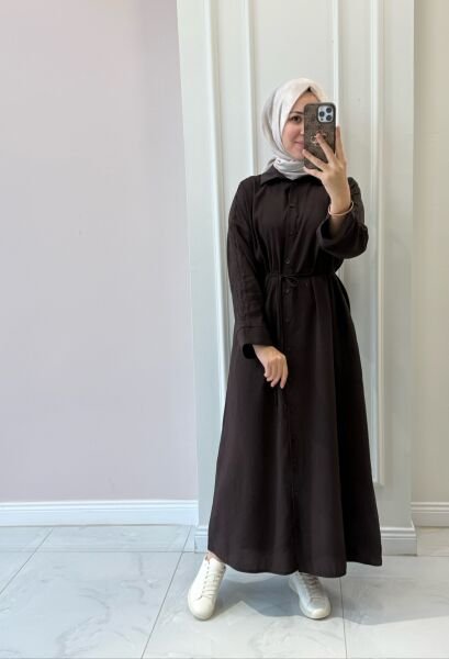 12682 Gamze Gömlek Elbise