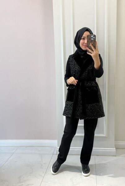 25139  Cebi Boncuklu Yelekli Üçlü Takım