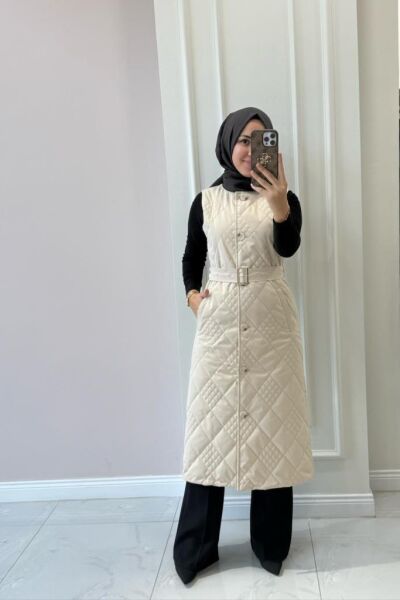 Kadın 31253 Kapitone Yelek Trenç