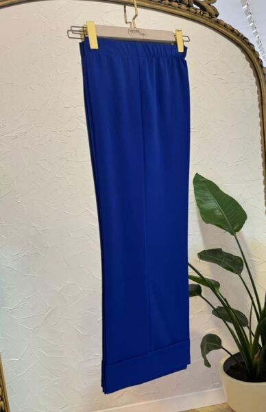 Kadın 1535  Paçası Katlı Kumaş Pantolon