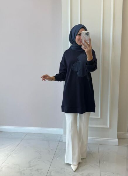 Kadın 10627 Çiçek Tunik