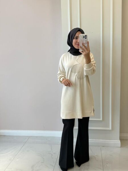 Kadın 10627 Çiçek Tunik